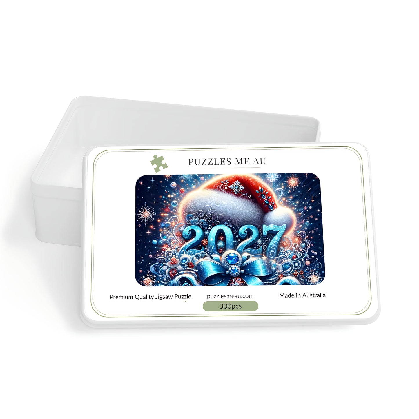 Puzzles Me AU premium gift box for 2027 New Year 300-piece jigsaw puzzle - made in Australia, 300 pieces