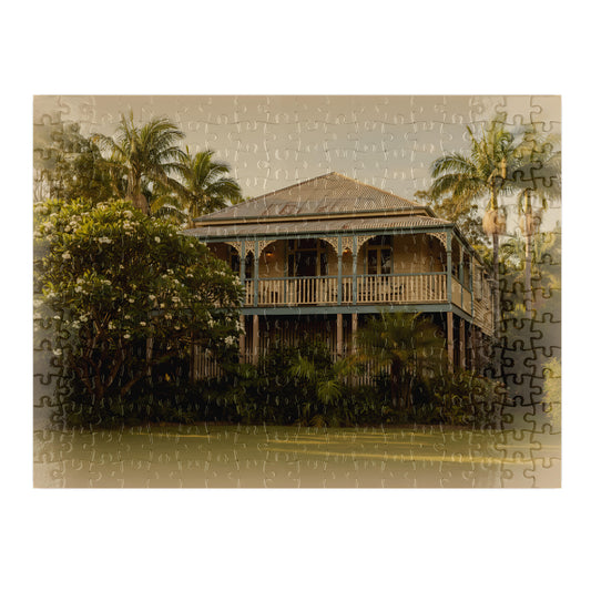 Old Queenslander jigsaw puzzle assembled – Australian Nostalgia Collection – Puzzles Me AU