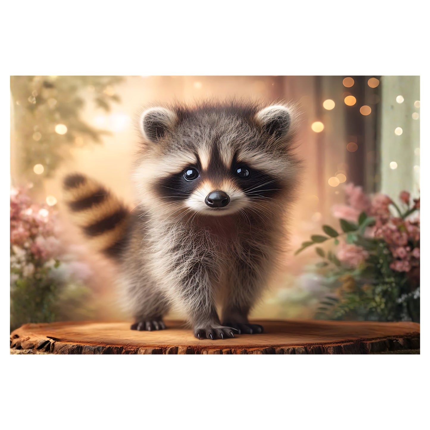 Baby Raccoon Wooden Puzzle – 300 Pieces