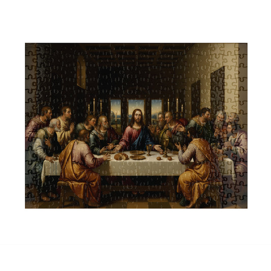 The Last Supper jigsaw puzzle 300 pieces - completed size 26 x 38 cm - handmade in Queensland Australia